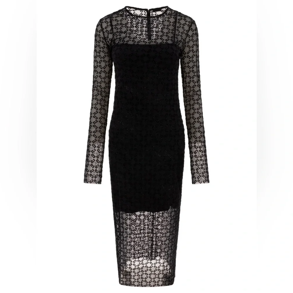 Givenchy Black Lace Midi Dress - Picture 3 of 6
